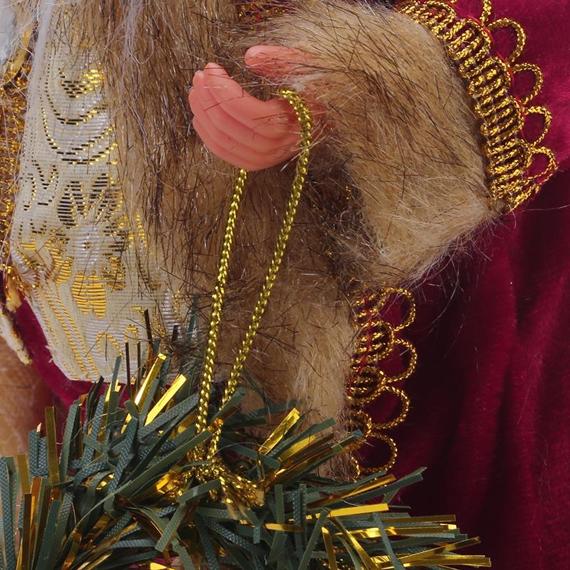 New Year 2026 Christmas Decorations For Home Height 30Cm Santa Claus Doll Children'S Gifts Window Ornaments Navidad