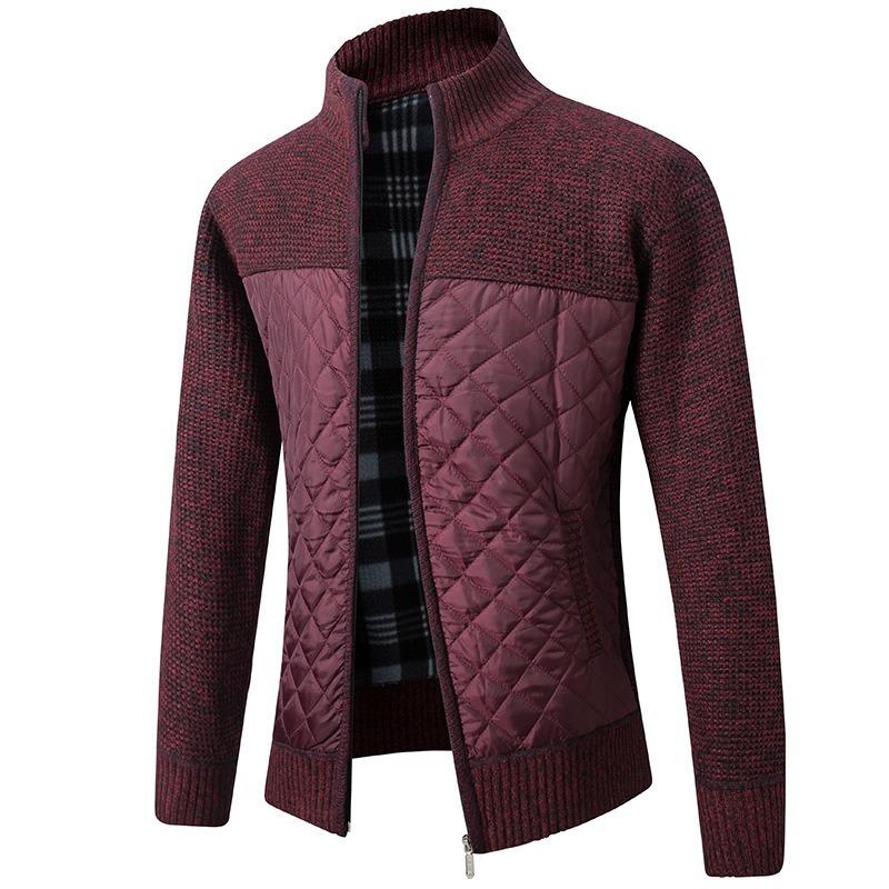Warm Cardigan Men Fleece Zipper Sweaters Jackets Mens Fashion Slim Fit Sweater Coat