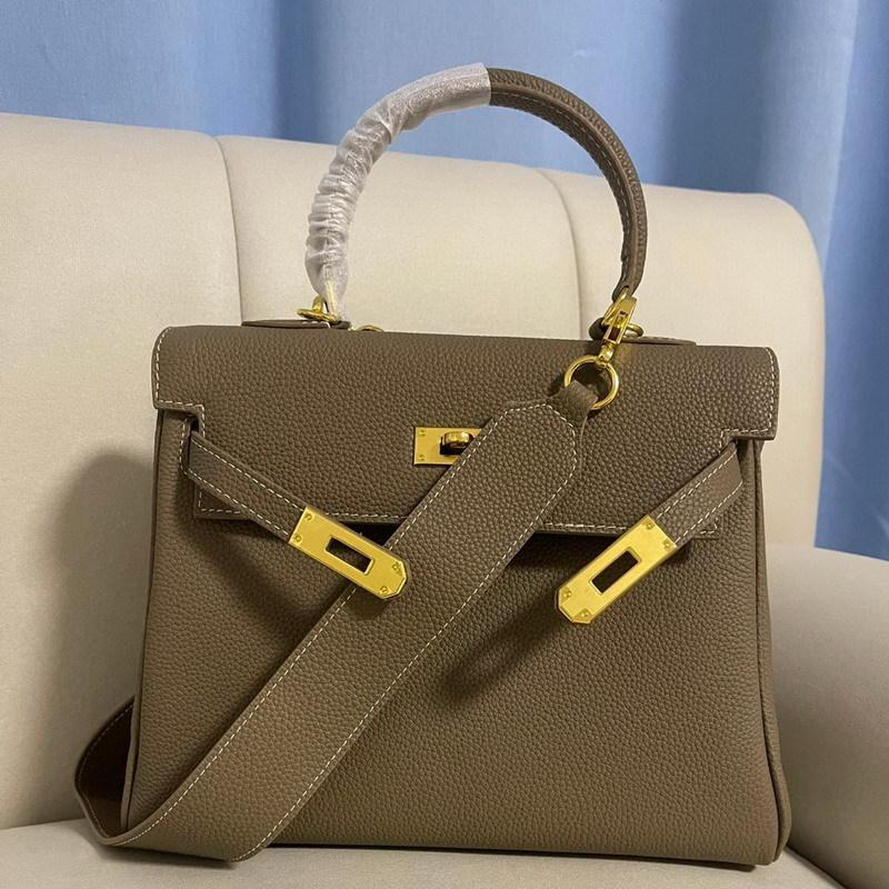 Strat superior nou, piele de vacă, originală din piele Togo, geantă cu curea de umăr, geantă de mână, cu un singur umăr, în cruce diagonală, pentru femei