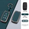 Car Key Case Cover For Land Rover Sport Freelander Discovery 4 Range Rover Sport Lr4 2010-2012 Zinc Alloy Leather Auto Keychain