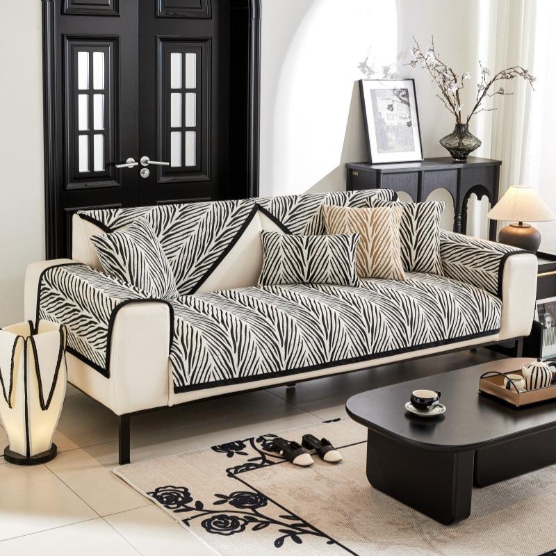 

Sofa Cushion Four Seasons Universal Light Luxury High Sense Non-Slip Seat Cushion New Chenille Sofa Cover Cloth Towel 70*70cm