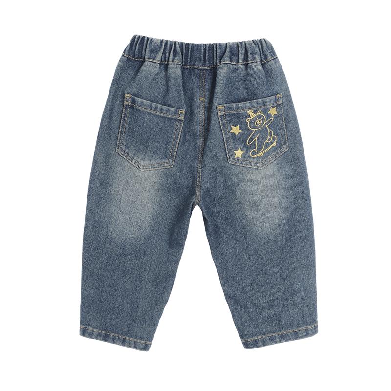LUSON Baby Boys' Fleece-Lined Denim Jeans