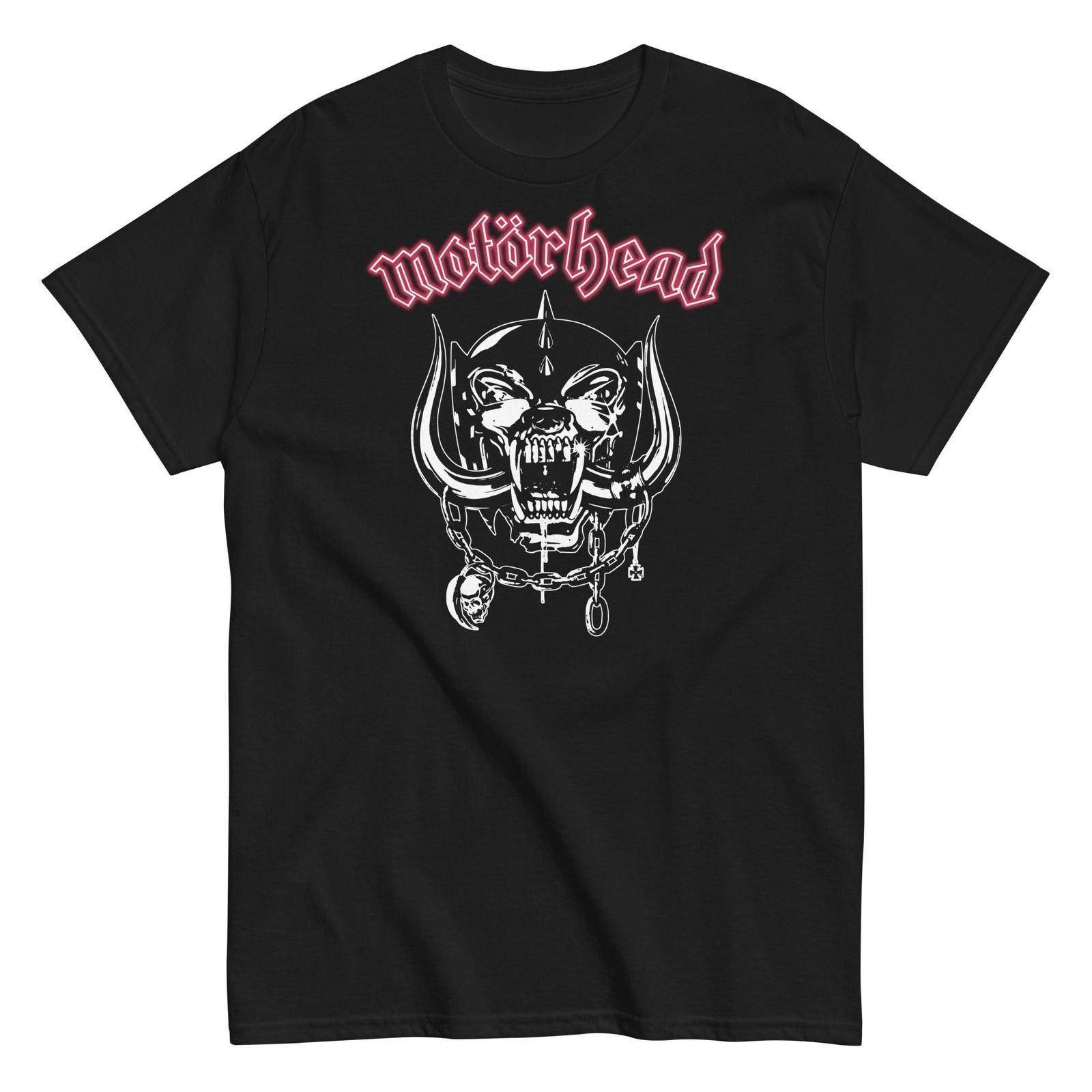 MerchMoment Motorhead Red Logo T-Shirt T-Shirt Black New S