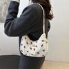 Sweet Floral Shoulder Bag Trendy Underarm Small Square Bag Versatile Fashion Messenger Bag Women's Bag