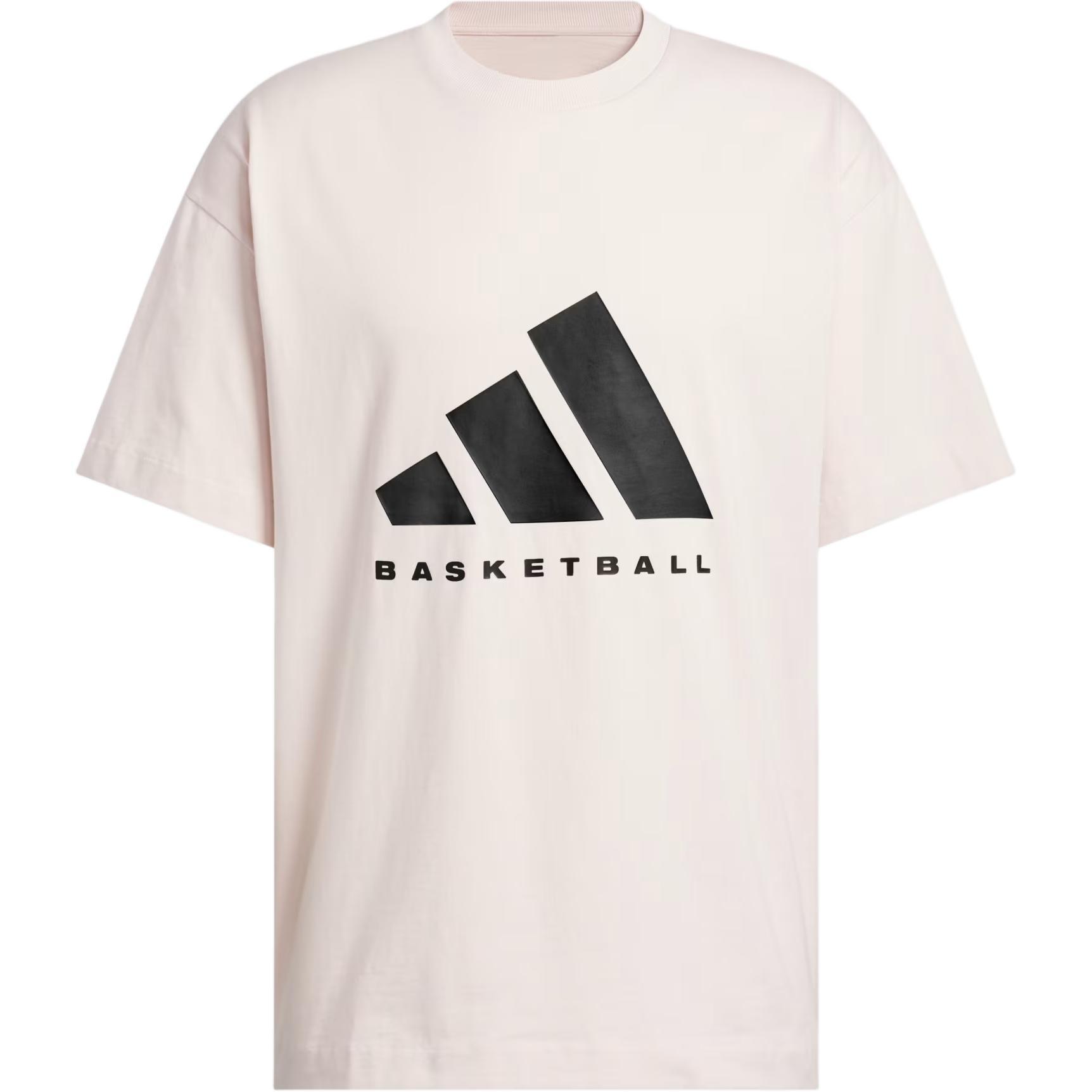 adidas Basketball T-Shirt Asia Sizing  Pink  Men s JD6129 L