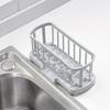 Rejilla de drenaje para fregadero de cocina, cesta de almacenamiento, soporte para esponja, paño de cocina, dispensador de jabón de baño extraíble, estante organizador