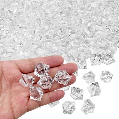 Reusable Fake Ice Cubes Artificial Acrylic Crystal Cubes Wedding  Decor Photography Props
