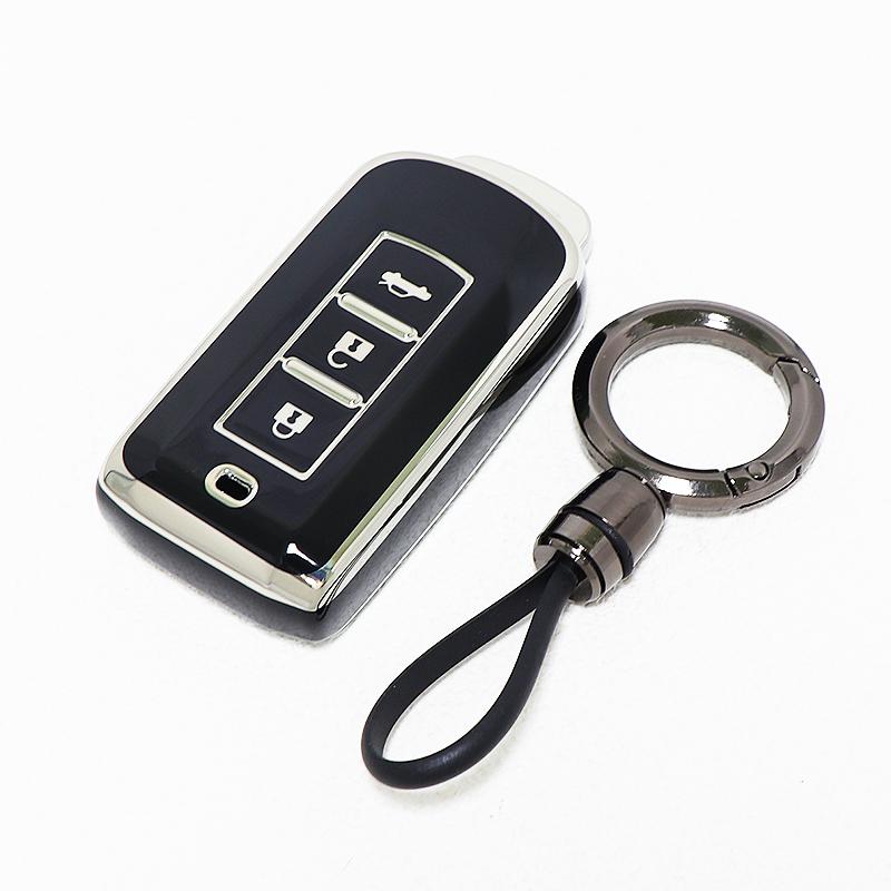 Auto Shell Bag For Mitsubishi Asx Pajero Eclipse Cross Montero Xpander Outlander Soft Tpu Keyless Remote Car Key Case Cover