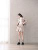 Non Search Wool Pleated Balloon Skirt/Beige