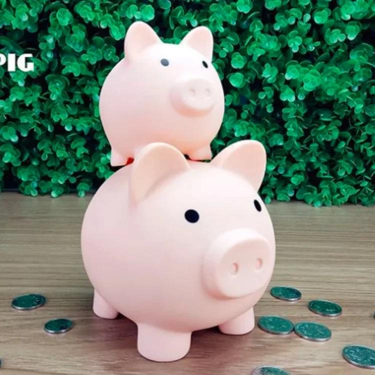 Large Capacity Cartoon Pig Shaped Money Boxes Children Toys Birthday Gift Home Decor Money Saving Piggy Bank Coins Storage Box