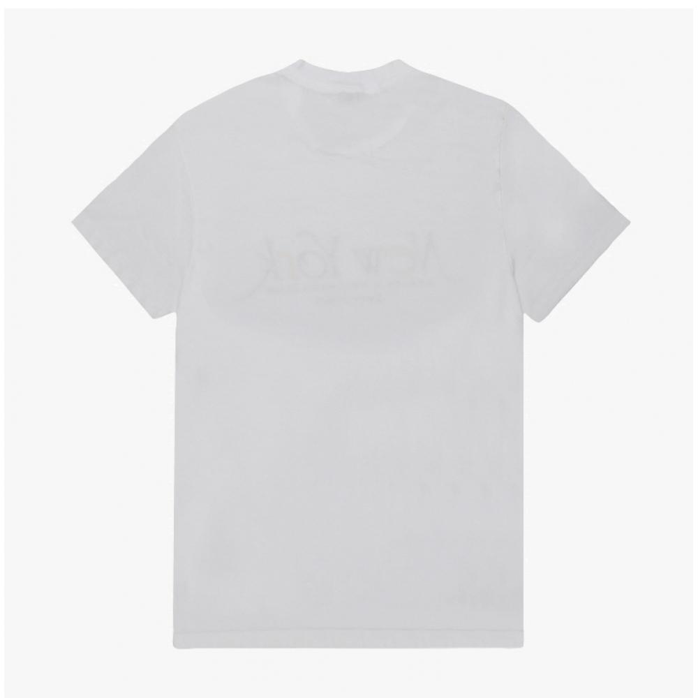 SporTy Rich Unisex T shirT whiTe Ruby Alpine Paris Blue Ny 94