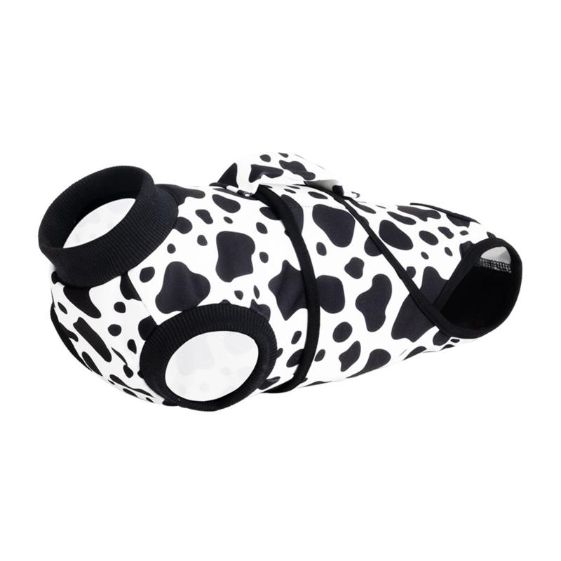 

Adjustable Dog Recovery Shirt Breathable Polyester AntiLicking Surgical Suit For Spay Neuter Aftercare Comfort Clothing XS чёрный