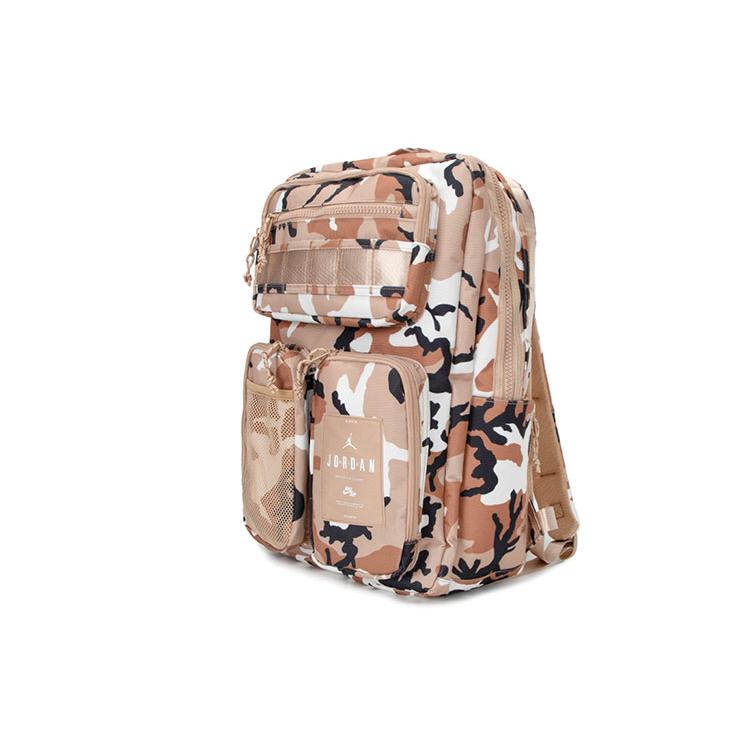 New Jordan Polyester Backpack Unisex Desert Camouflage JD2333032AD-002