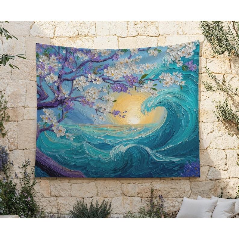 Lavender Seascape tapestry 75x100 чёрный