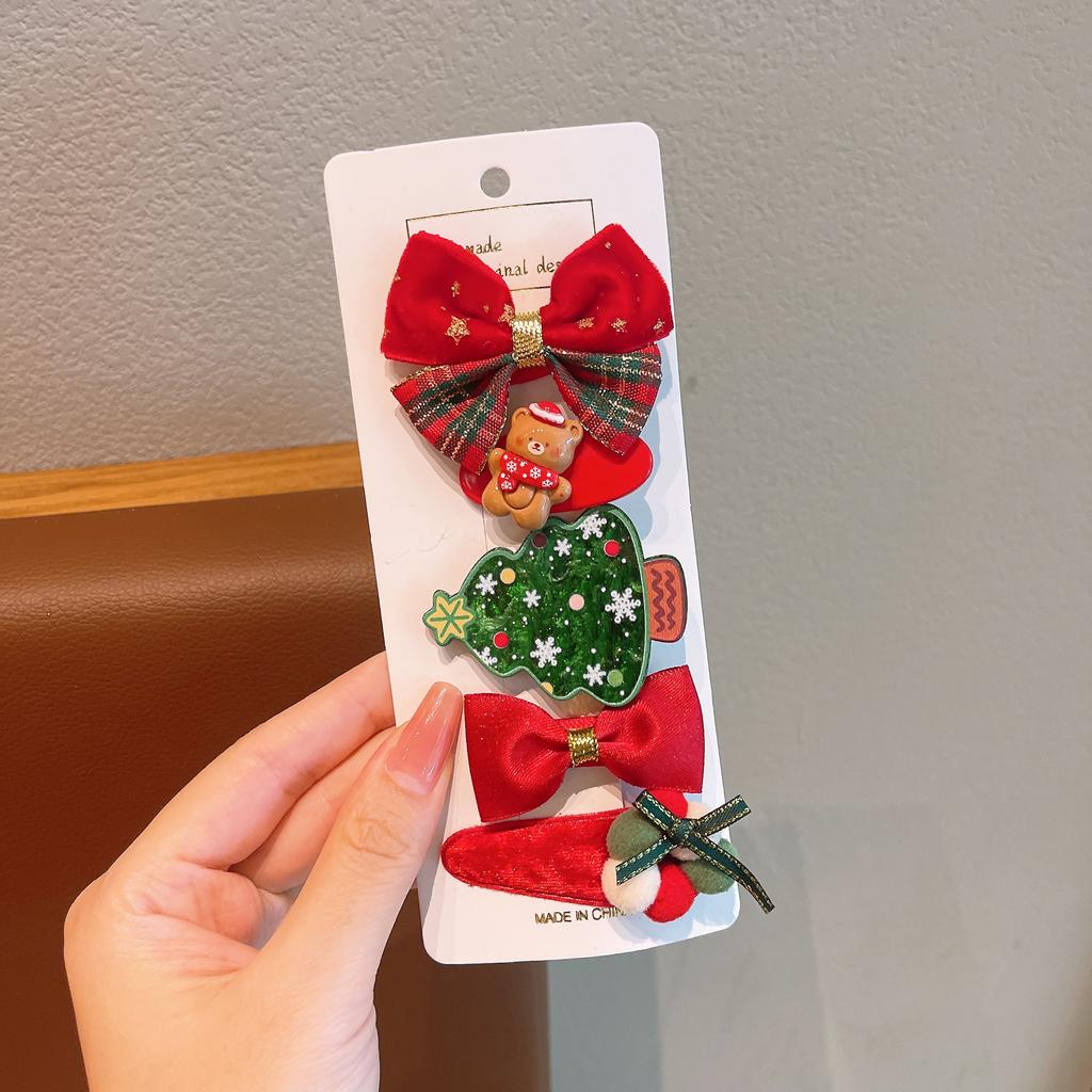 Christmas Hair Clip Children's Christmas Gift Cute and Exquisite Christmas Hair Accessory Set
