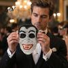 Sparkling Rhinestone Mask Halloween Skull Full Face Mask, Sparkly Masquerade Eye-catching Stage Prop for Party, Adjustable Strap Cosplay Women