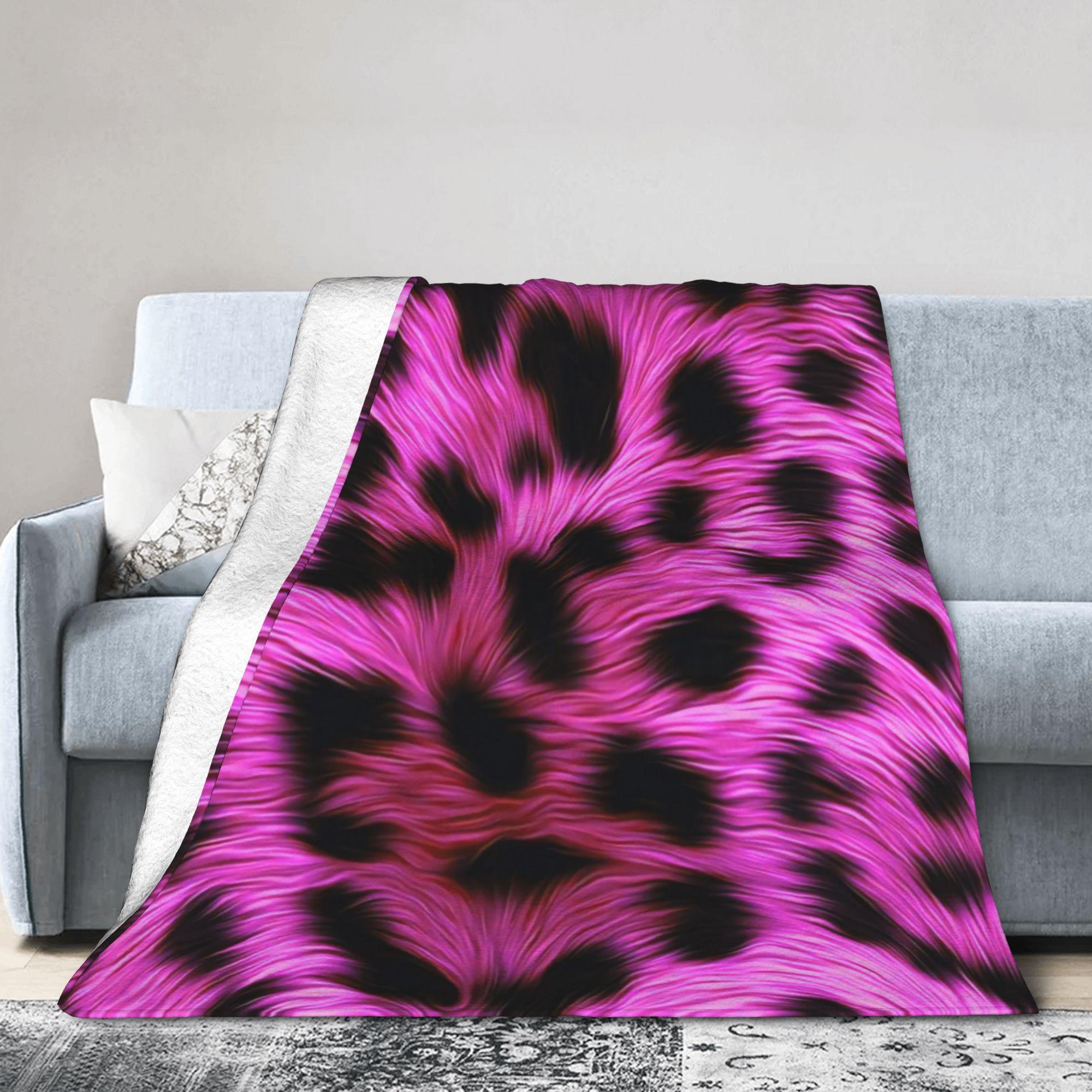 

Leopard Texture Flannel Blanket Spring Warm Soft Throw Blanket for Children Couch Chair Aesthetic Bedspread Sofa Bed Cover 80x120cm