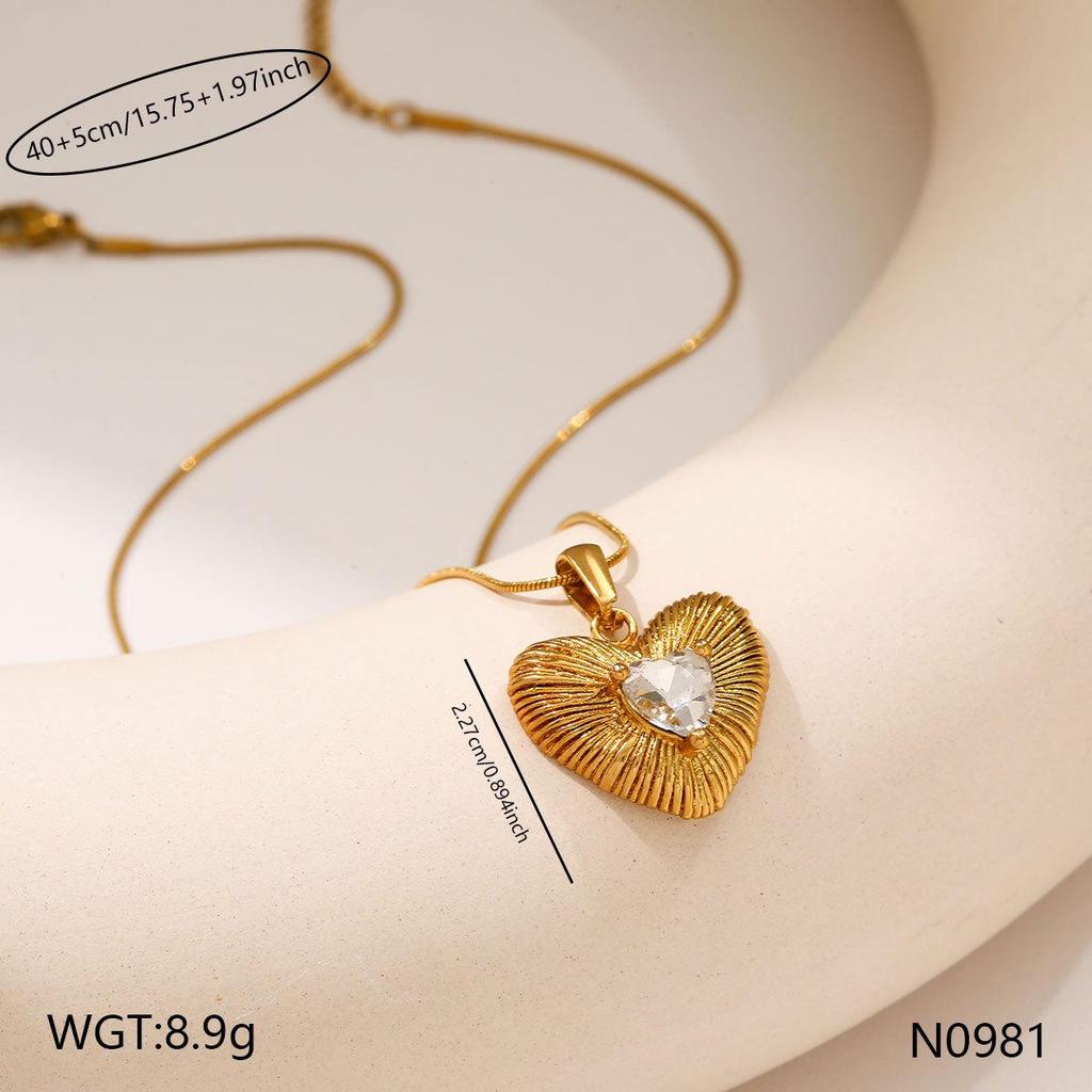 Elegant European & American Titanium Steel Necklace - Creative, Trendy Design with Exquisite Cross for Women