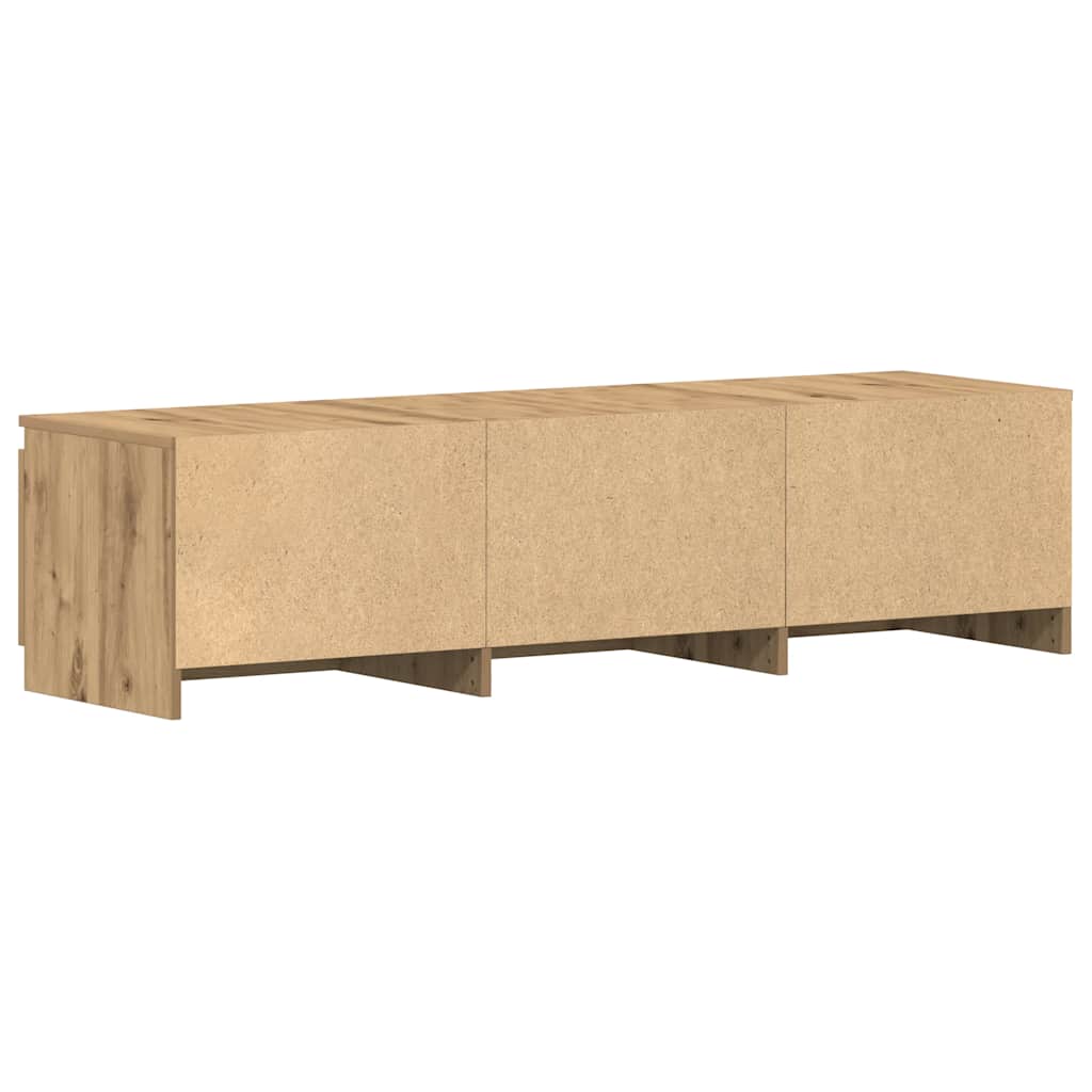 Szafka Rtv Artisan Oak 140X40X36 Cm Drewno Klejone