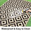 Olanly New Reversible Plastic Rugs For Camping Outdoor RV Mat Carpet For Rooftop Non-slip Waterproof Indoor Mats For Living Room