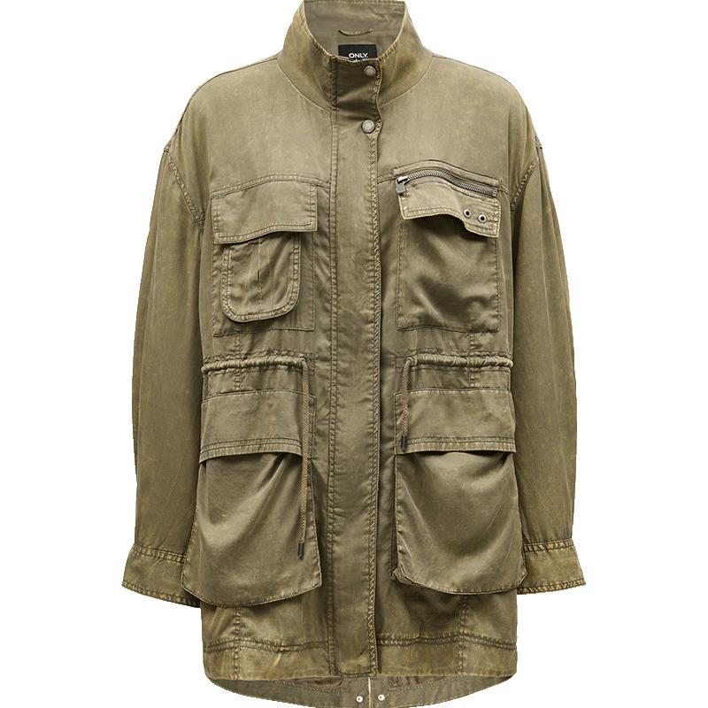 Only Women's 2024 Autumn Oversize Windproof Lapel Jacket