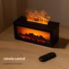 3D Retro Fireplace Aroma Humidifier with Remote Control – Desktop Flame Diffuser