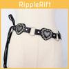 Waist Belt Bohemian For Women With Heart Decor And Gold Buckle For Wear Casual