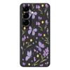 For Samsung Galaxy A56 5G Case Purple Butterflies Pattern Printing Straight Edge TPU Phone Back Cover