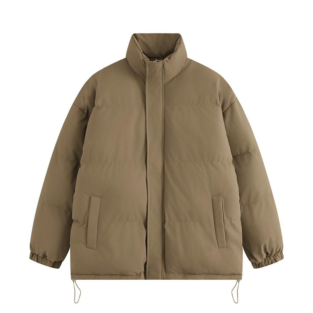 Men's and Women's Solid Color Thermal Cotton-padded Clothes Loose Men's Bread Clothes