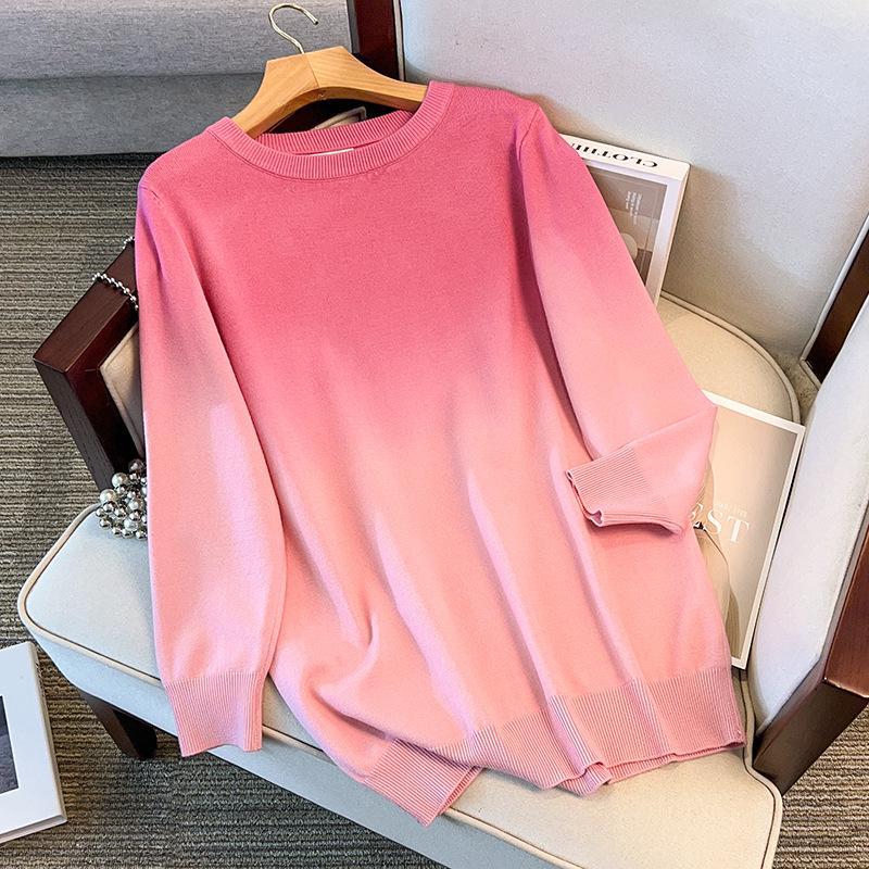 Plus Size Women's Loose Round Neck Pullover Sweater, Bust 150/160, Fits 200-350 Jin