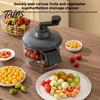 Manual Fruit Skin Remover Hand-cranked Peeler Machine, Stainless Steel Five-blade Design, Kitchen Gadget for Grapes Tool Cherry Tomatoes Portable