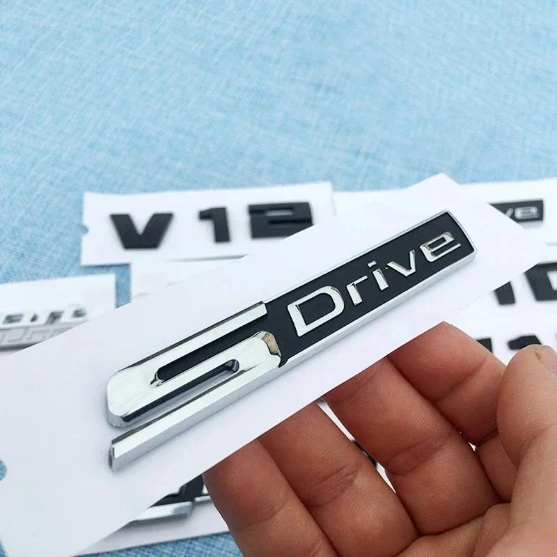 3D Metal Car Emblem Badge SDRIVE EDRIVE XDRIVE Fender Sticker For BMW E46 E39 E60 E90 F10 F30 E36 X1 X3 X6 X5 X7 Accessories QR4