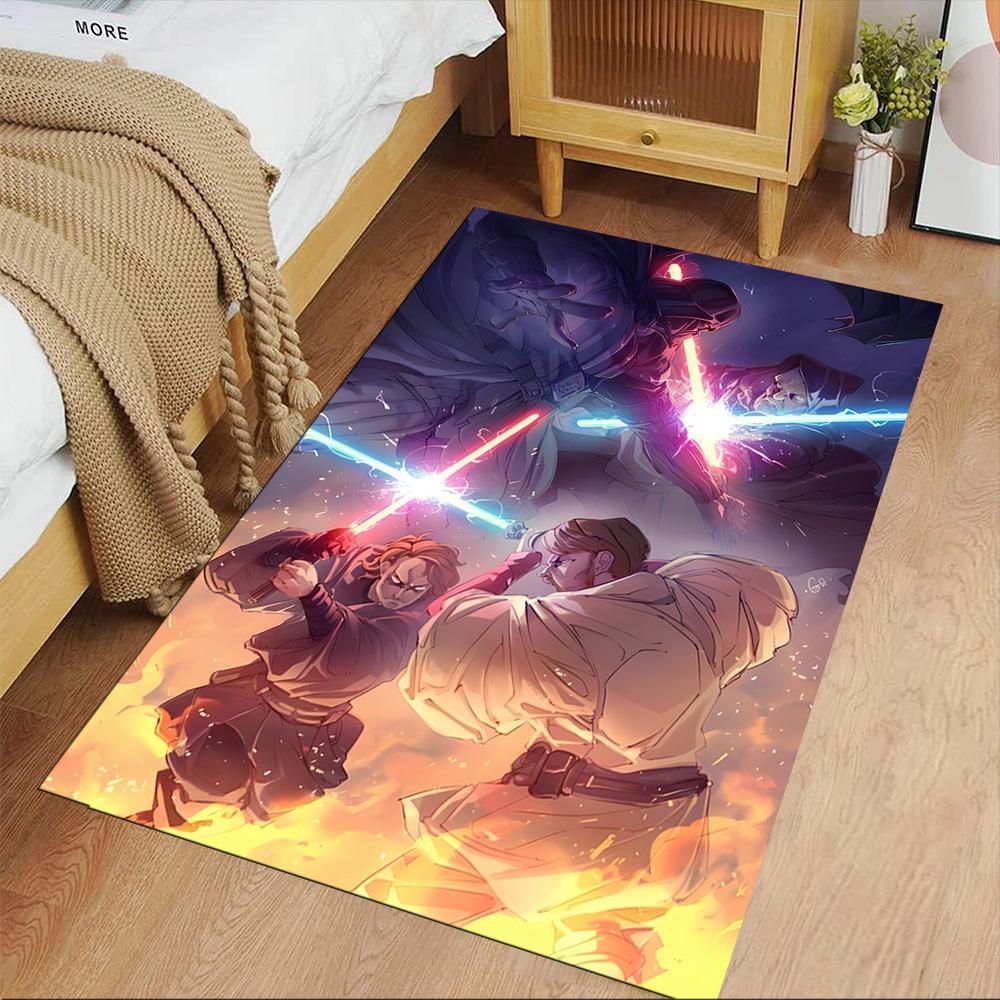Star Wars Floor Mat Suitable for Foyer Study Room Kitchen Dining Room Antislip Carpet Anime Office Decor Best for Christmas