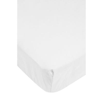 Fitted Sheet - White - Jersey - 140x190 Cm - Washable At 40°C - Stretchable