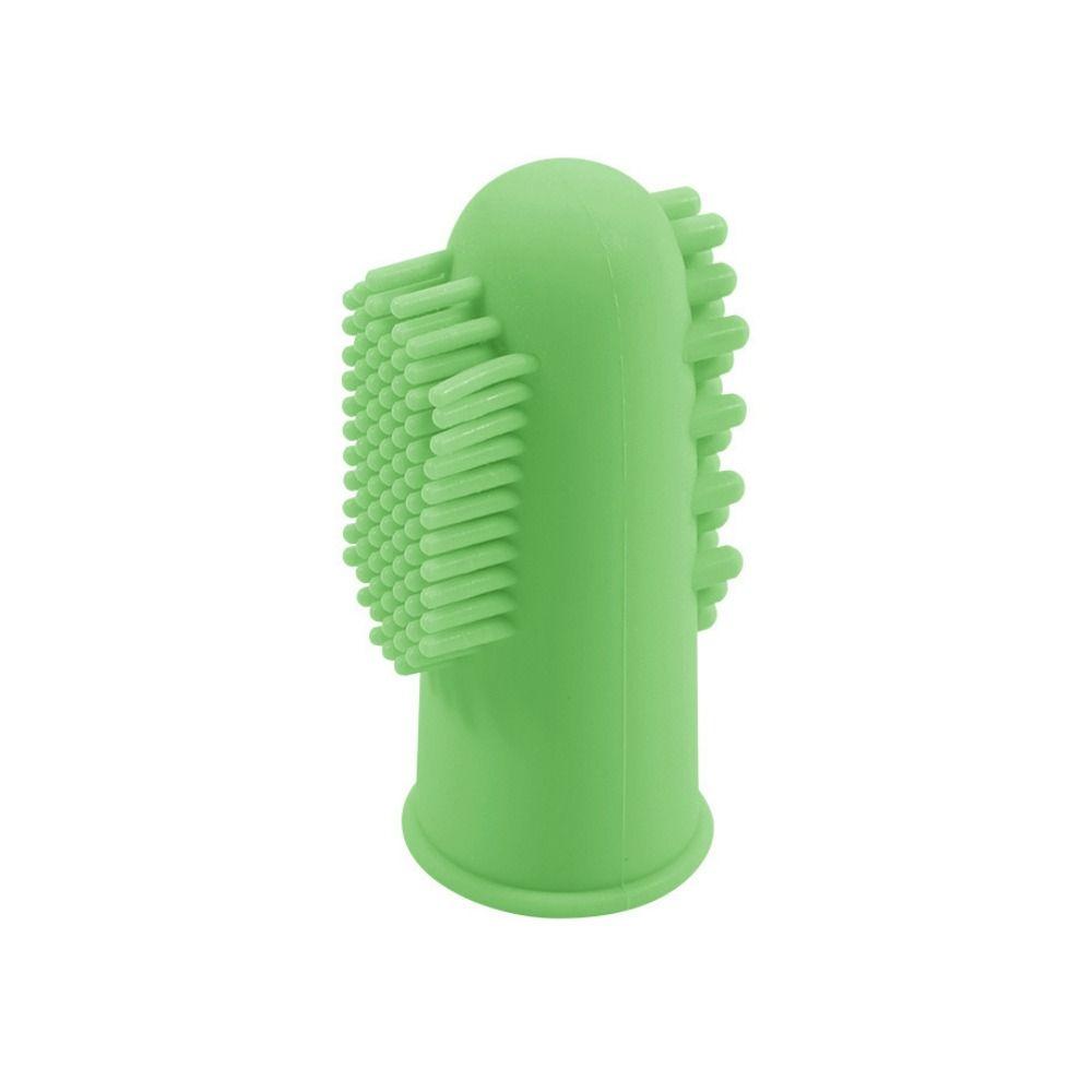 Bite Resistant Pet Finger Toothbrush Silicone Cats Mouth Cleaner  Remove Bad Breath