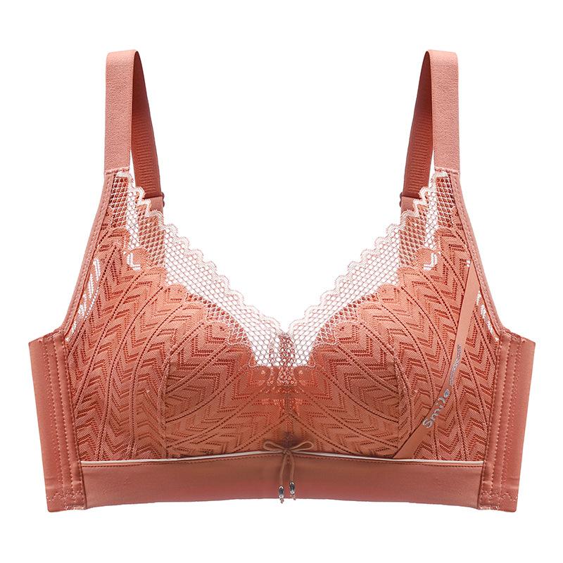 

Собирающий бюстгальтер на косточках Женский кружевной дышащий бюстгальтер Бюстгальтер против провисания и Дополняющий бюстгальтер пуш-ап для груди 36/80B оранжевый