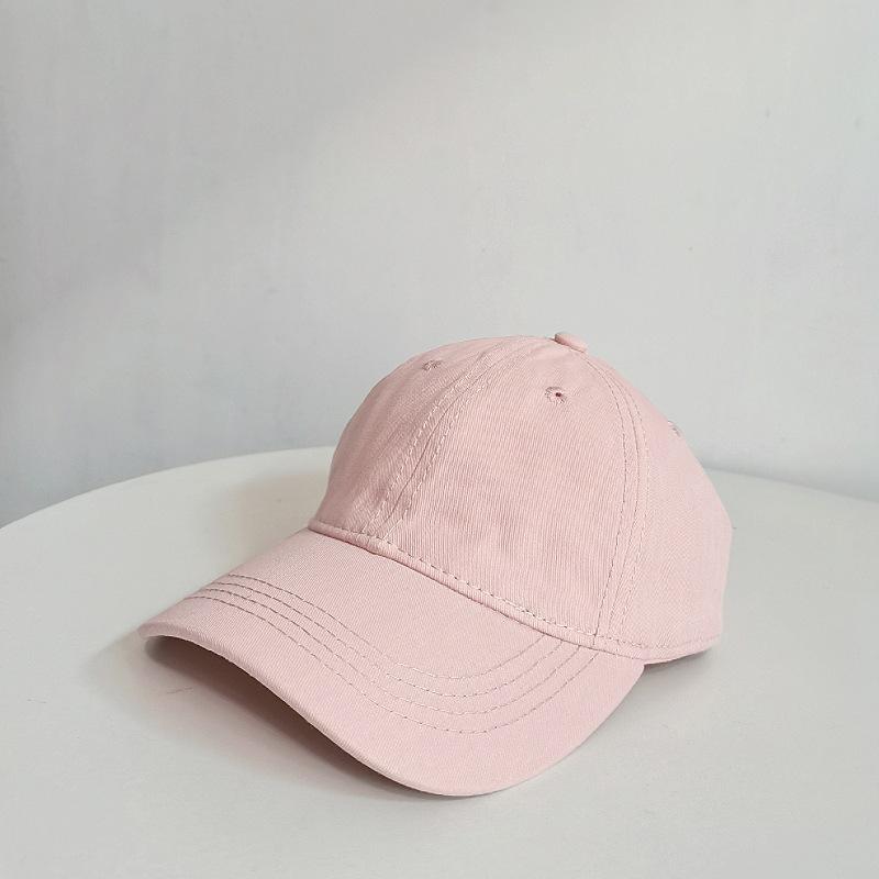 Dopamine solid color versatile baseball hat, unisex all-season commuting candy color sunshade hat with big head coverage