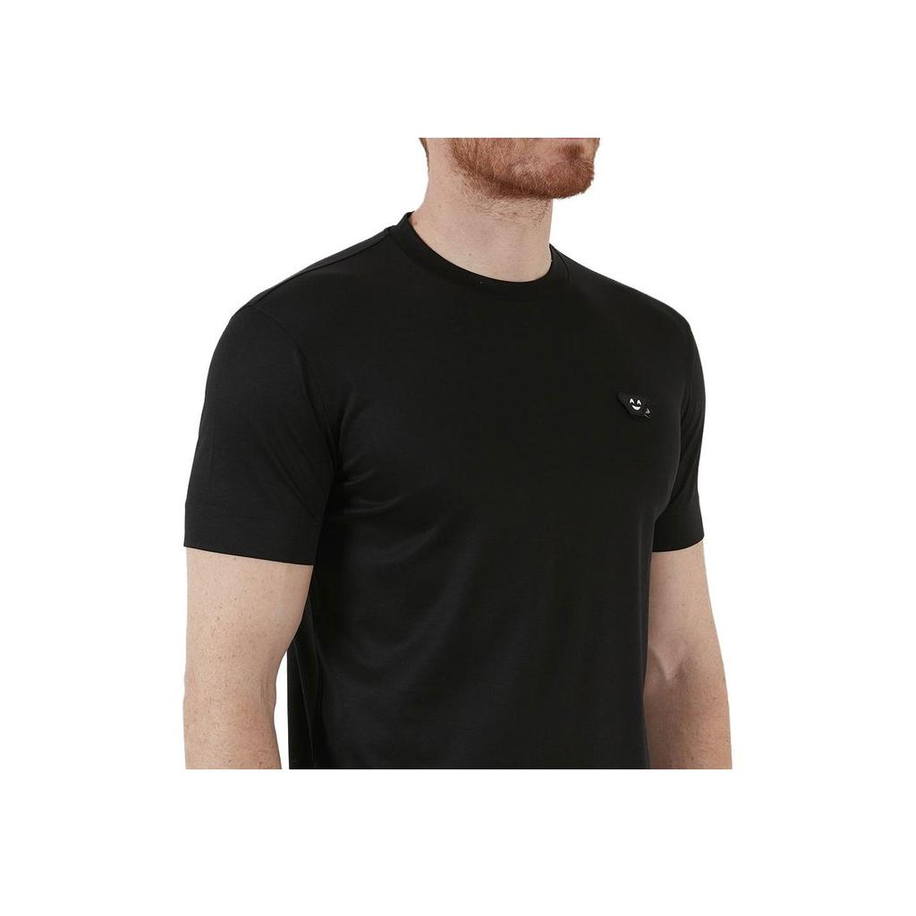 Emporio Armani Solid Color Slim Fit Crew Neck T-Shirt Men tops Black 3L1TEW-1JUVZ-0999