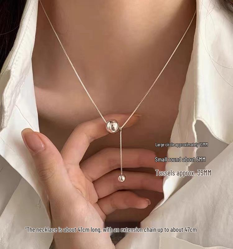 2023 Wish-Granting Necklace: New Women's 925 Sterling Silver Clavicle Chain with High-End Design