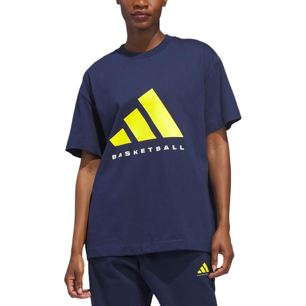 Adidas Loose Fit Round Neck Pullover Short Sleeve Basketball Jersey Unisex tops KB7559