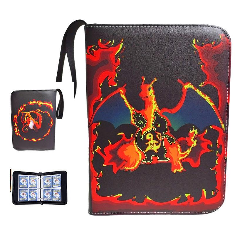 52 Style 400pcs Card Album 2x2 Loose-leaf Large Capacity Leather Anime Zipper Card Collection Photo Album