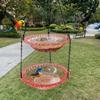 Transparent Bird Bathtub Flower Shaped Hummingbird Feeder Bird Food Container  Patio