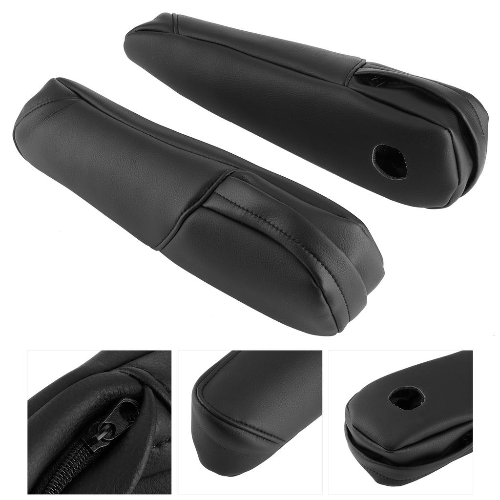 Mikrovláknová kůže Sedadlo Loketní opěrka Madlo Dekor Kryt Obložení Vhodné pro Honda CRV 20072009Černá