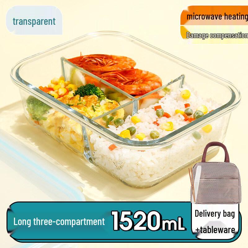 ZISIZ Microwaveable Glass Lunch Box