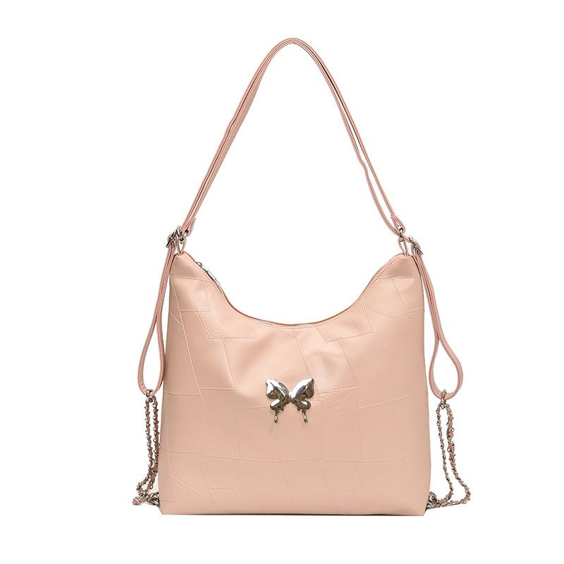 

Женская сумка-тоут, новый рюкзак для поездок с бабочкой, большая вместимость, универсальный рюкзак розовый