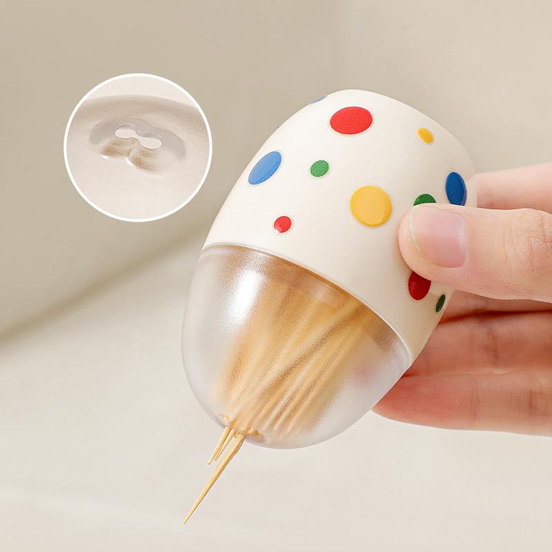 Portable Magnet Toothpick Box Wall-Mounted Object Finishing Box Toothpick Storage Case Classification Cotton Swab Container