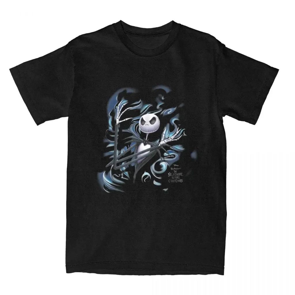 Nightmare Before Christmas for Men Women T Shirt Jack Fog Amazing Tee Shirt Crew Neck T-Shirt Cotton Printed Clothes#Color