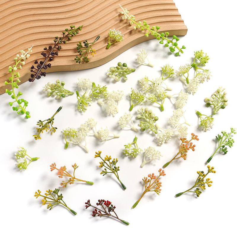 Wild Mulberry Wreath Material - Green Plant Ornaments for DIY Home Decor