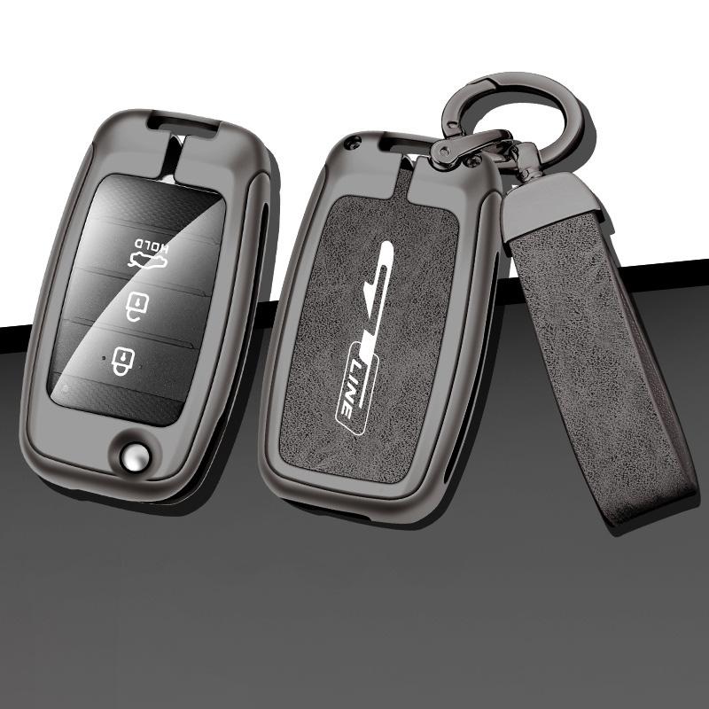 AHU1 1Pc Car Smart Key Case Cover For Kia GTLine Rio 3 K2 Ceed Cerato K3 Sportage 4 Picanto K5 Sorento Optima Forte Stinger 2017 2018