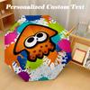 Windproof Folding Umbrella, 8‑Rib Auto Open Close Splatoon Umbrella for Rain Sun Protection
